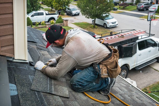 Professional Roof Repair technician working in Sublime, TX